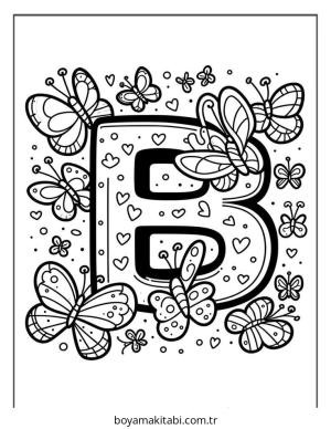 Kelebek boyama sayfası – el becerilerini geliştirir, boyama çalışması