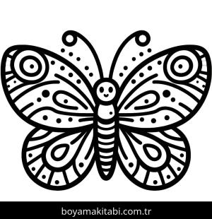 Kelebek boyama sayfası,  coloring page, , 19)