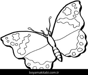 Kelebek boyama sayfası – ücretsiz yazdır, boyama etkinliği