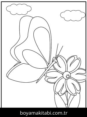 Kelebek boyama sayfası,  coloring page, , 22)