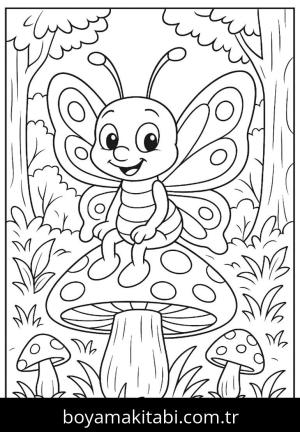 Kelebek boyama sayfası,  coloring page, , 32)