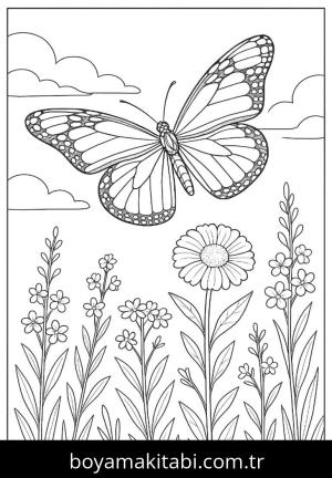 Kelebek boyama sayfası,  coloring page, , 31)