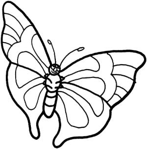 Kelebek boyama sayfası,  coloring page, Mutlu Kelebek, 