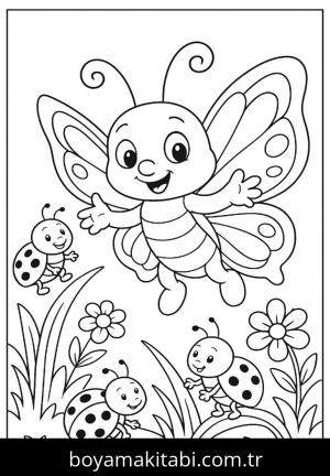 Kelebek boyama sayfası,  coloring page, , 15)
