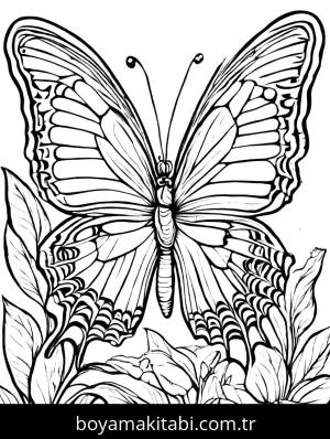 Kelebek boyama sayfası,  coloring page, , 14)