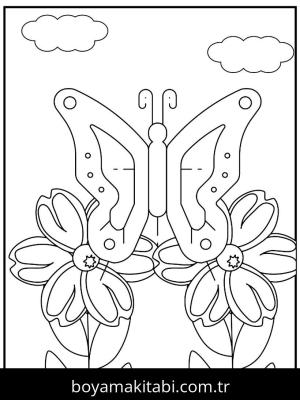 Kelebek boyama sayfası,  coloring page, , 21)