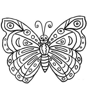 Kelebek boyama sayfası,  coloring page, Güzel Kelebek Ücretsiz, 