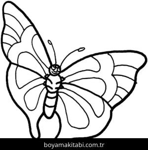 Kelebek boyama sayfası – eğlenceli etkinlik, el becerilerini geliştirir