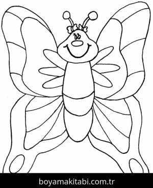 Kelebek boyama sayfası – ücretsiz yazdır, boyama etkinliği