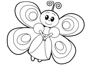 Kelebek boyama sayfası,  coloring page, Peri Kelebek, 