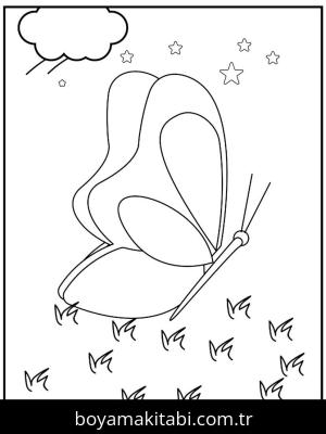 Kelebek boyama sayfası,  coloring page, , 34)