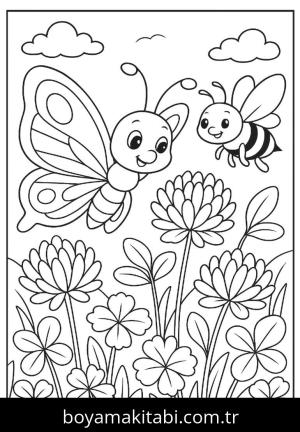Kelebek boyama sayfası,  coloring page, , 13)