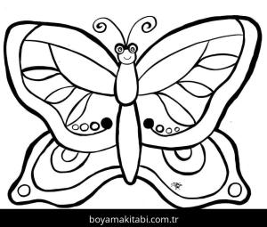 Kelebek boyama sayfası – boyama çalışması, yaratıcılığı geliştirir