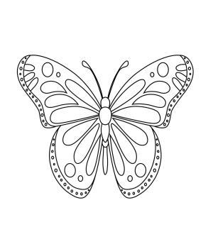 Kelebek boyama sayfası,  coloring page, Normal Kelebek, 