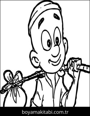 Keloğlan Masalları boyama sayfası – yaratıcılığı geliştirir, keyifli zaman