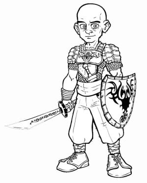 Keloğlan Masalları boyama sayfası,  coloring page, Keloğlan Masalları savaşçı, 