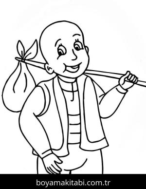 Keloğlan Masalları boyama sayfası – ücretsiz yazdır, boyama etkinliği
