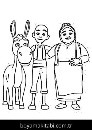 Keloğlan Masalları boyama sayfası – yaratıcılık, eğlenceli etkinlik