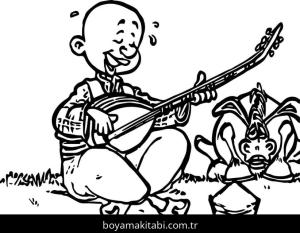 Keloğlan Masalları boyama sayfası – boyama etkinliği, çocuk aktivitesi