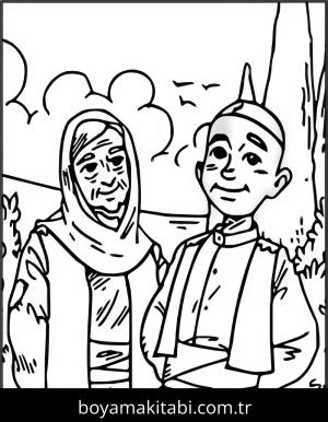 Keloğlan Masalları boyama sayfası – eğitici aktivite, yaratıcılık