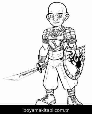 Keloğlan Masalları boyama sayfası – keyifli zaman, renkli çizimler