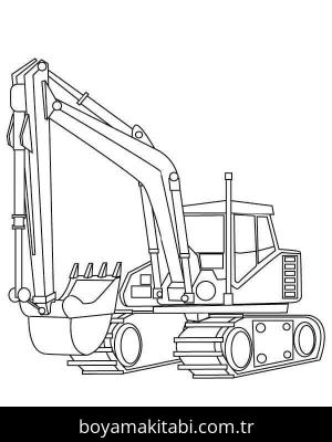 Kepçe boyama sayfası – çocuk aktivitesi, PDF indir