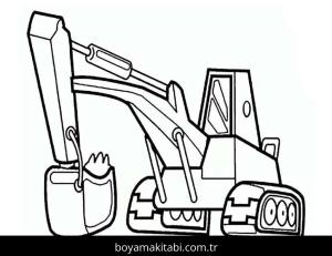 Kepçe boyama sayfası – okul öncesi, evde etkinlik