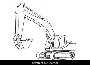 Kepçe boyama sayfası – PDF indir, sevimli karakter