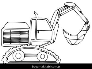 Kepçe boyama sayfası – keyifli zaman, renkli çizimler