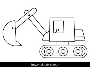 Kepçe boyama sayfası – sanatsal çalışma, çocuklar için