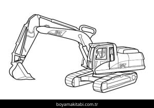 Kepçe boyama sayfası – boyama çalışması, yaratıcılığı geliştirir