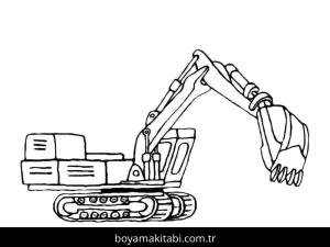 Kepçe boyama sayfası – sanatsal çalışma, çocuklar için