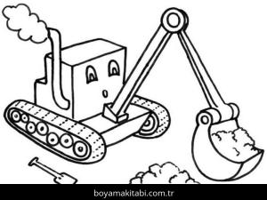 Kepçe boyama sayfası – çocuk aktivitesi, PDF indir