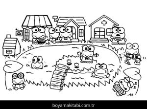 Keroppi boyama sayfası – ücretsiz yazdır, boyama etkinliği
