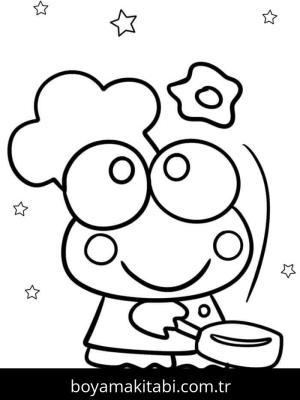 Keroppi boyama sayfası – ücretsiz yazdır, boyama etkinliği