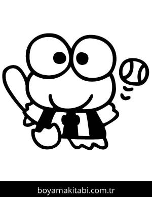 Keroppi boyama sayfası – boyama etkinliği, çocuk aktivitesi