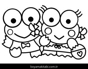 Keroppi boyama sayfası – yaratıcılık, eğlenceli etkinlik