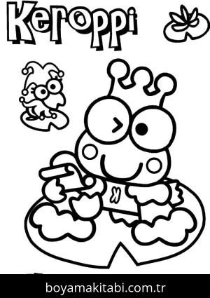 Keroppi Boyama Sayfaları