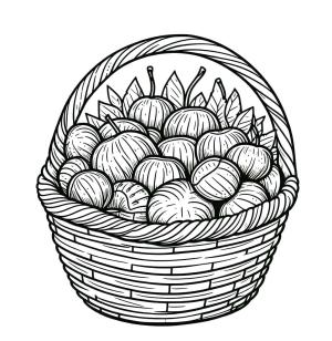 Kestane boyama sayfası,  coloring page, Kestane ücretsiz, 