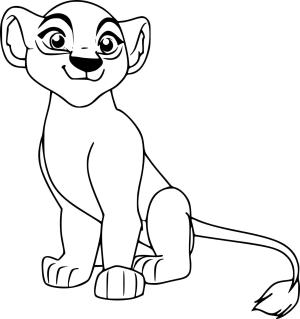 Kiara boyama sayfası,  coloring page, Aslan Kralın Kiara Muhafızı, 