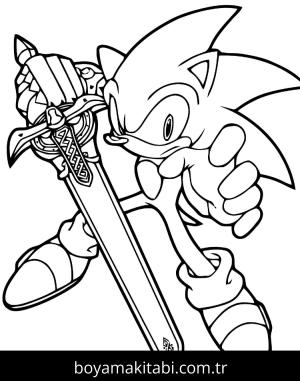Kılıç boyama sayfası – ücretsiz yazdır, boyama etkinliği