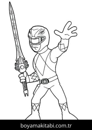 Kılıç boyama sayfası – renkli çizimler, okul öncesi