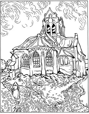 Kilise boyama sayfası,  coloring page, El Beraberlik Kilisesi, 