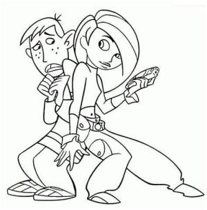 Kim Mümkün boyama sayfası,  coloring page, Kim Possible ve Arkadaş, 