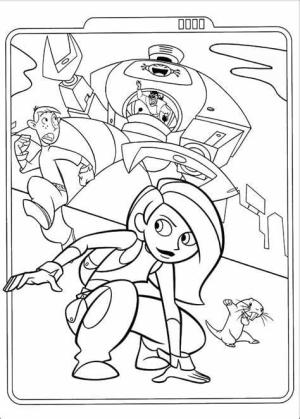 Kim Mümkün boyama sayfası,  coloring page, Bedava Kim Mümkün Resim, 