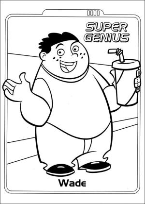 Kim Possible boyama sayfası,  coloring page, Super Genius Wade, 