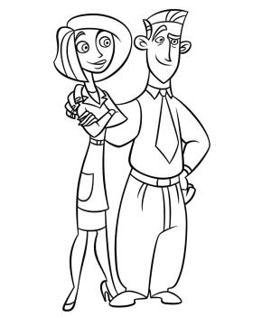 Kim Possible boyama sayfası,  coloring page, Kim’in Olası Ebeveynleri, 