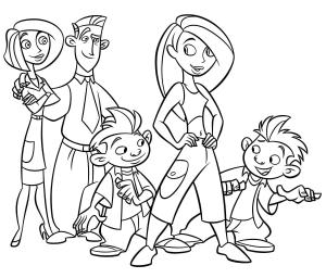 Kim Possible boyama sayfası,  coloring page, Kim Olası Ailesi, 