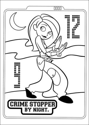 Kim Possible boyama sayfası,  coloring page, Crime Stopper, 