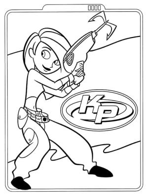 Kim Possible boyama sayfası,  coloring page, Ücretsiz Yazdırılabilir Kim Mümkün, 